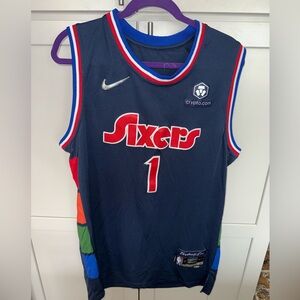 Nike Harden #1 76ers Brotherly Love City Edition Jersey | XL | 52 NBA 75